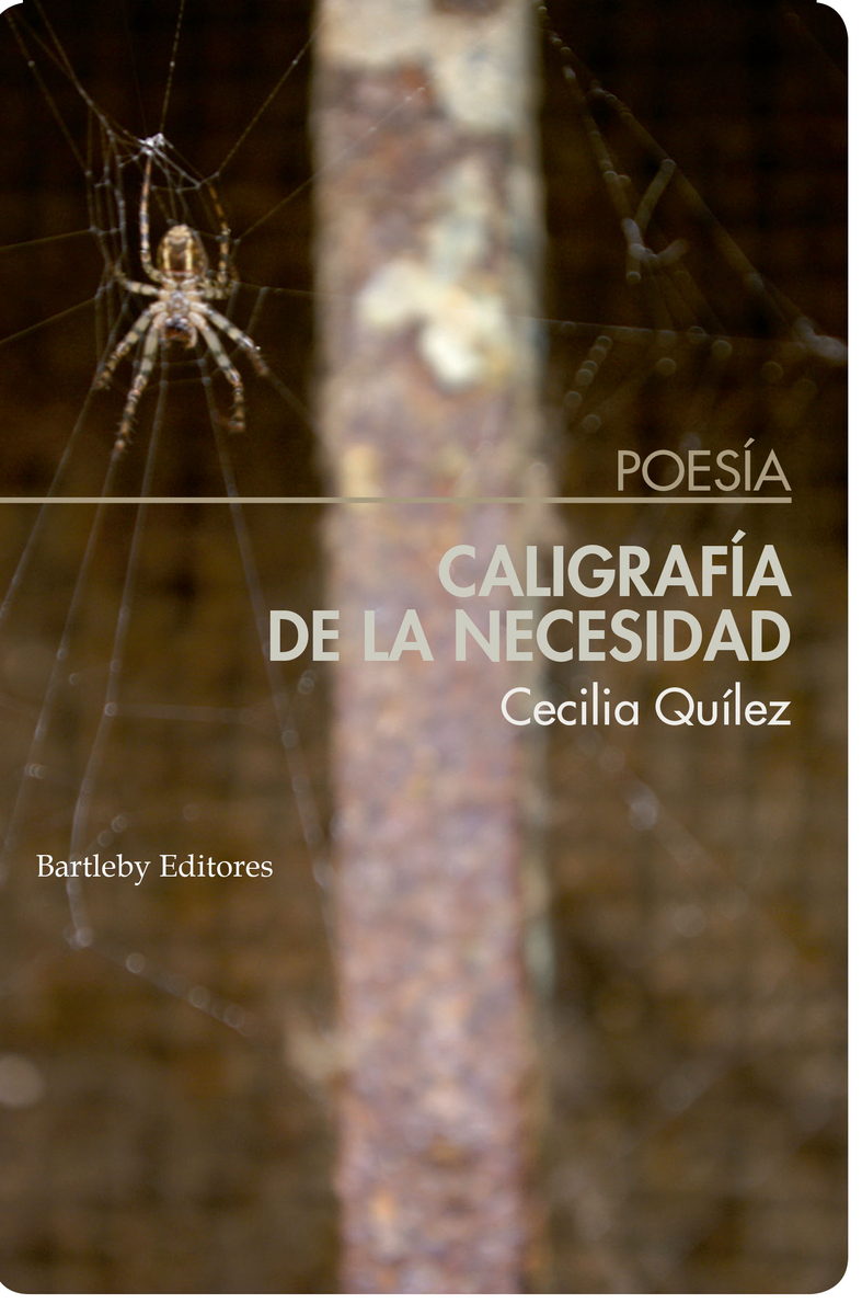 Caligrafía de la necesidad: portada