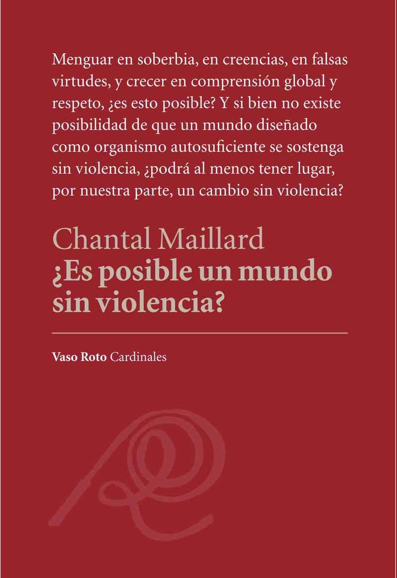 Es posible un mundo sin violencia?: portada