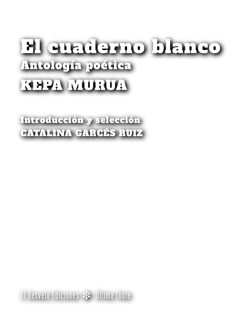 El cuaderno blanco: portada