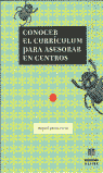 CONOCER CURRICULUM PARA ASESORAR CENTROS: portada