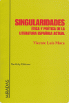 SINGULARIDADES ETICA POETICA LIT.ESPAOLA ACTUAL: portada