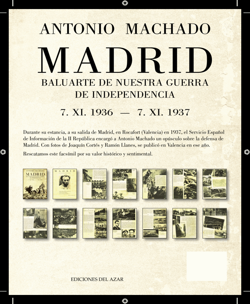 MADRID BALUARTE DE NUESTRA GUERRA DE INDEPENDENCIA: portada