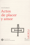 ACTOS DE PLACER Y AMOR: portada