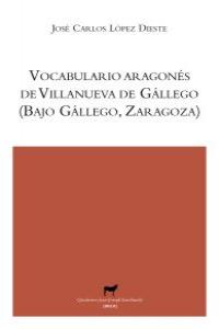Vocabulario aragonés de Villanueva de Gállego (Zaragoza): portada