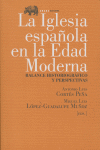 IGLESIA ESPAOLA EN LA EDAD MODERNA: portada