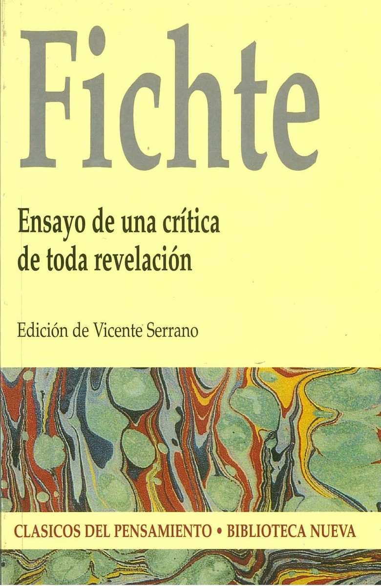 ENSAYO DE UNA CRÍTICA DE TODA REVELACIÓN: portada