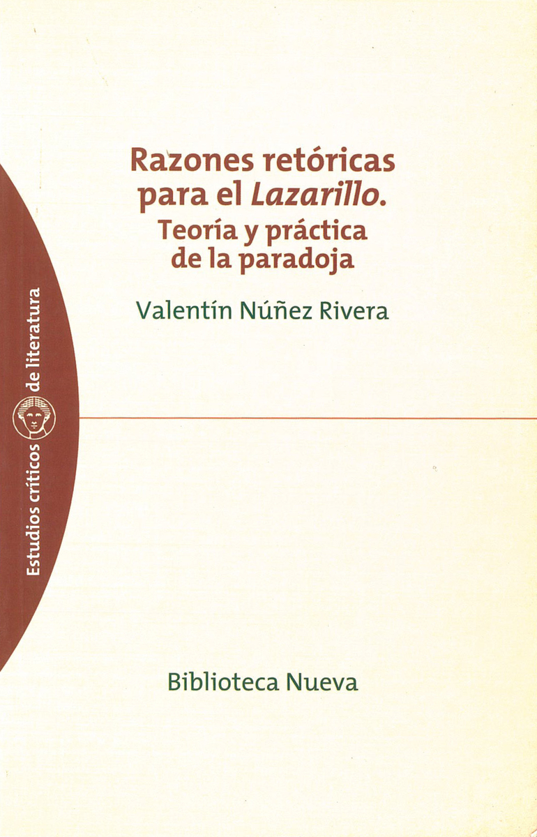 RAZONES RETÓRICAS PARA EL LAZARILLO: portada