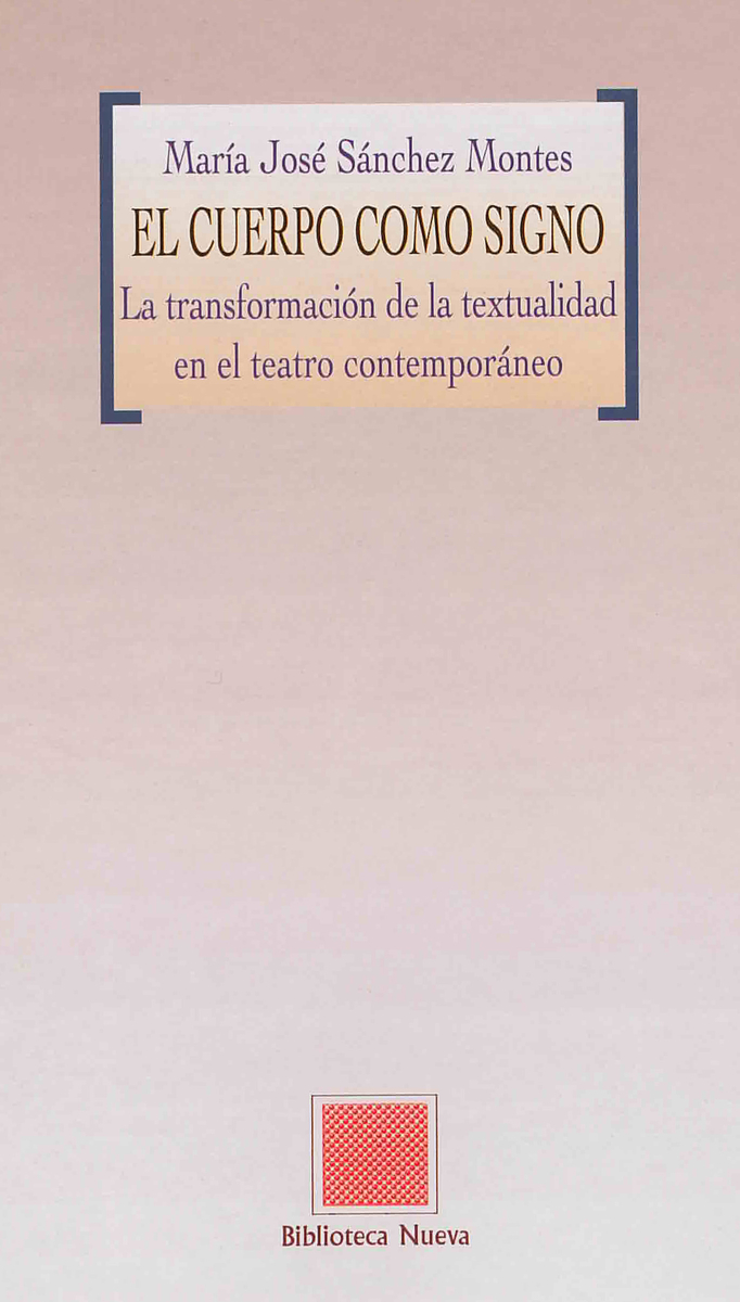 EL CUERPO COMO SIGNO: portada