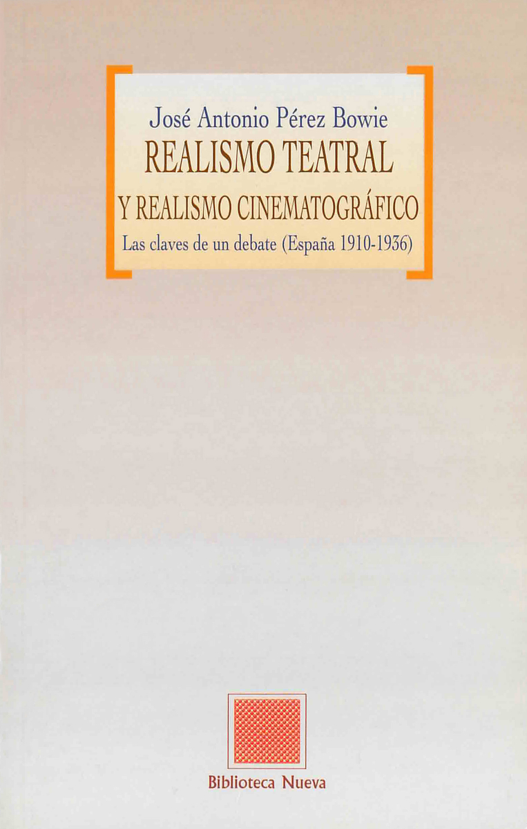 REALISMO TEATRAL Y REALISMO CINEMATOGRÁFICO: portada