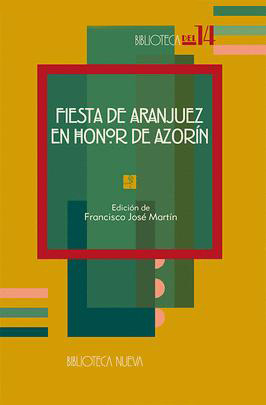 FIESTA DE ARANJUEZ EN HONOR DE AZORÍN: portada