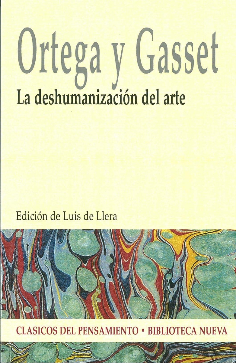 LA DESHUMANIZACIÓN DEL ARTE: portada
