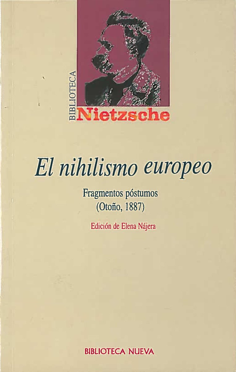 NIHILISMO EUROPEO, EL: portada