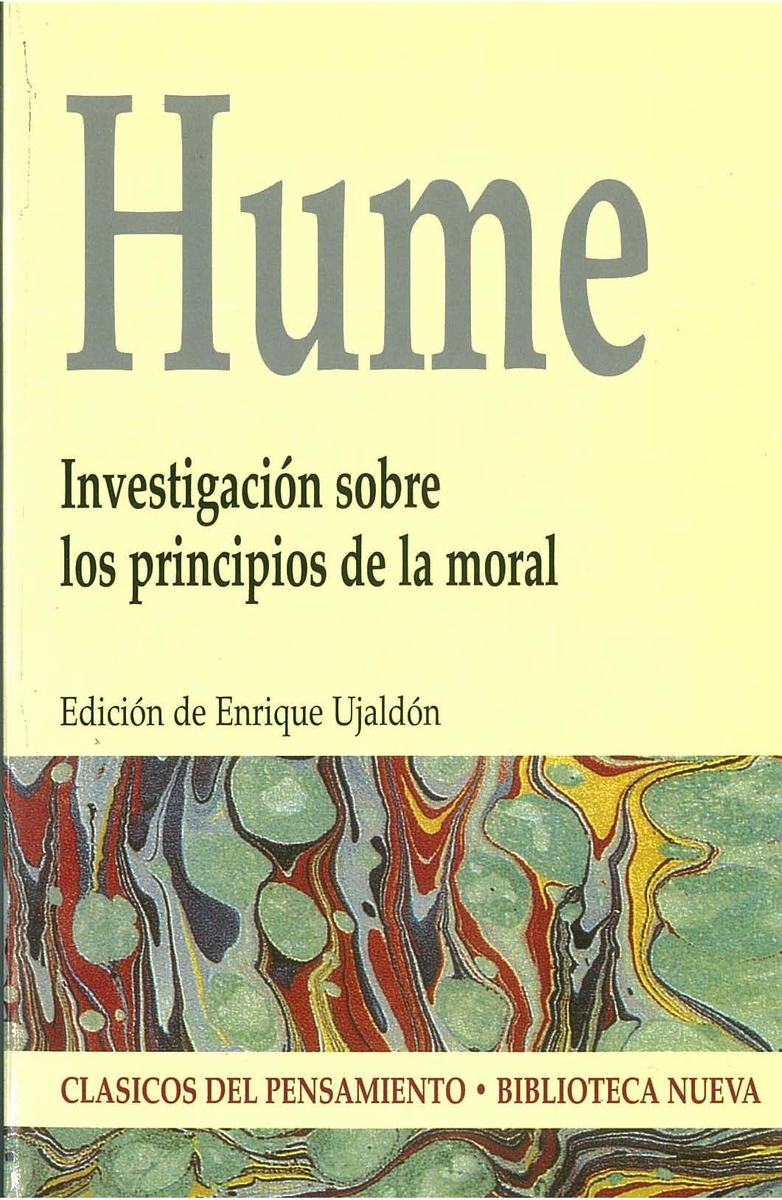 INVESTIGACIÓN SOBRE LOS PRINCIPIOS DE LA MORAL: portada