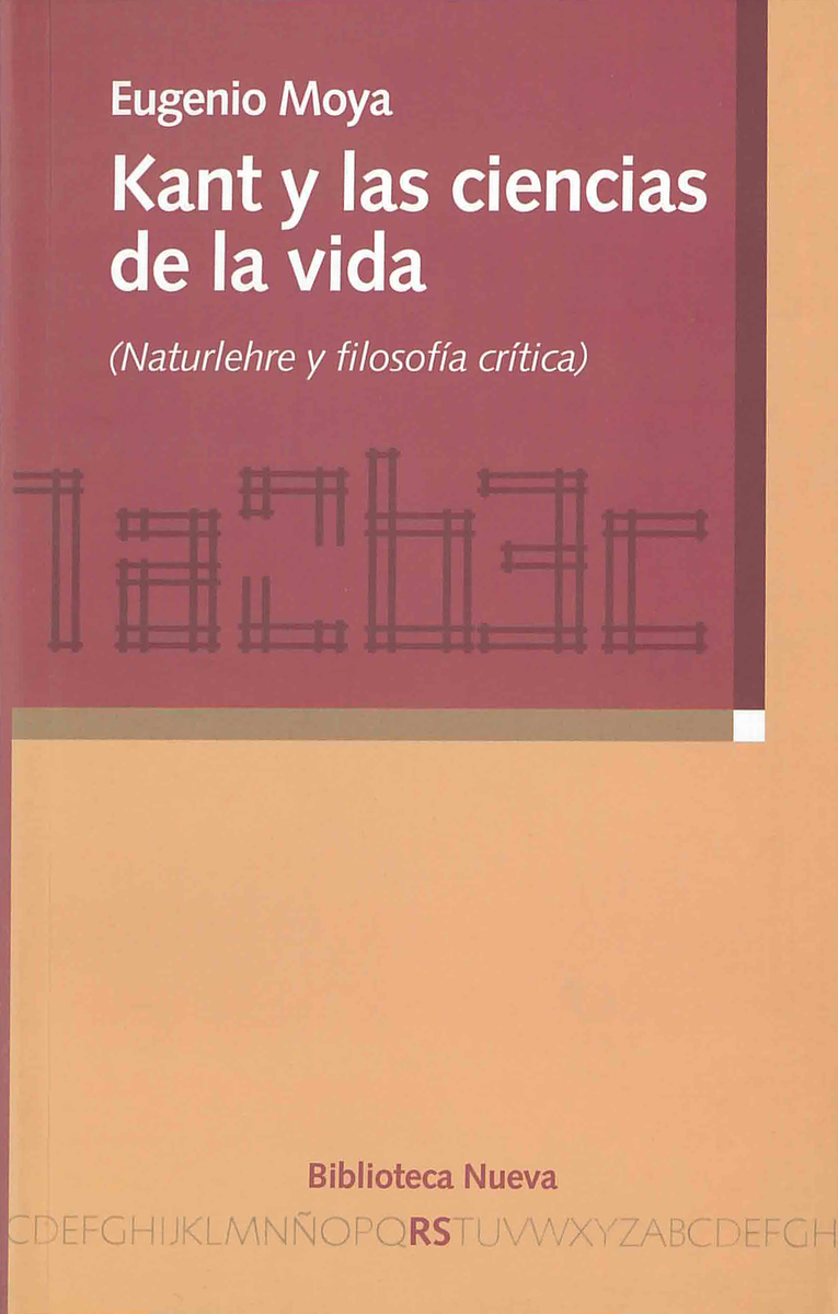 KANT Y LAS CIENCIAS DE LA VIDA: portada