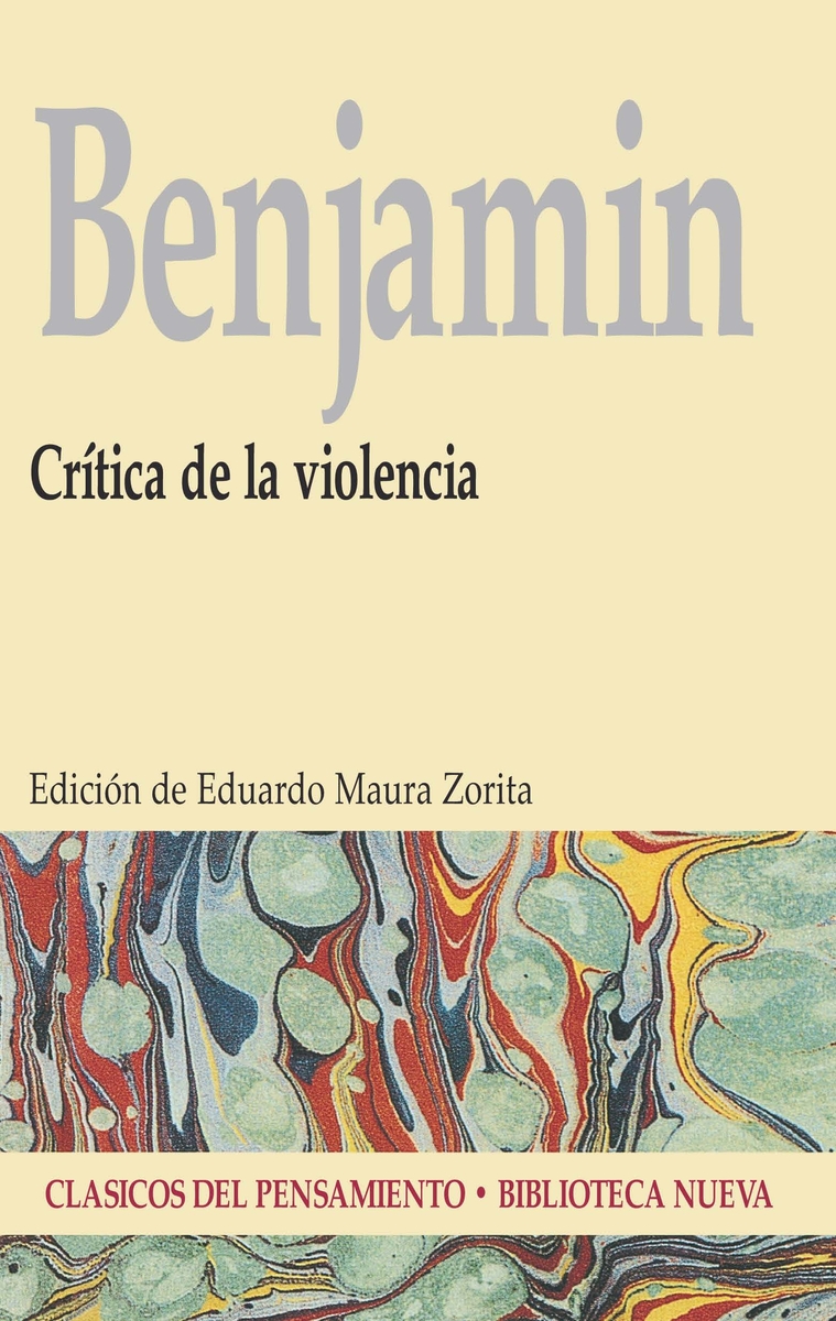 CRÍTICA DE LA VIOLENCIA: portada