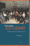 QUE QUIERO ESTUDIAR: portada