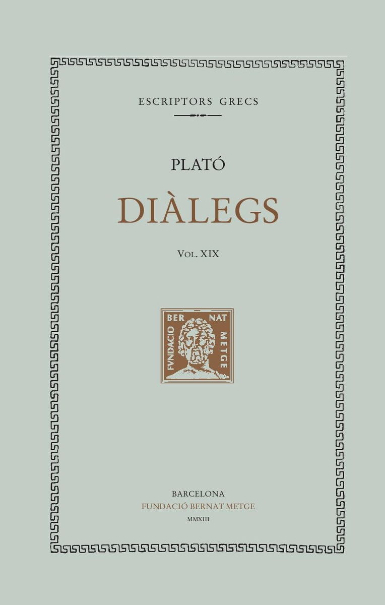 DILEGS, VOL. XIX: LES LLEIS (LLIBRES I-III): portada