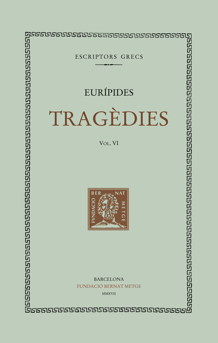 TRAGDIES, VOL. VI.: portada