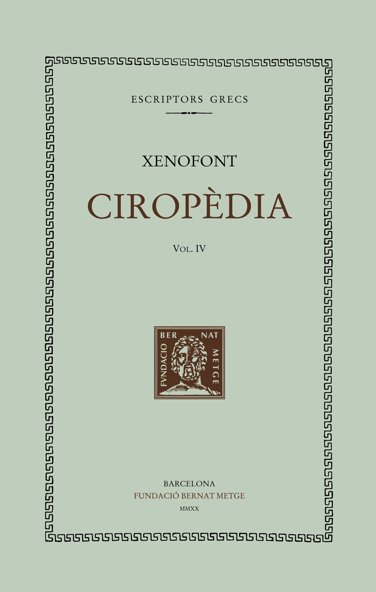 Ciropèdia, vol. IV: portada