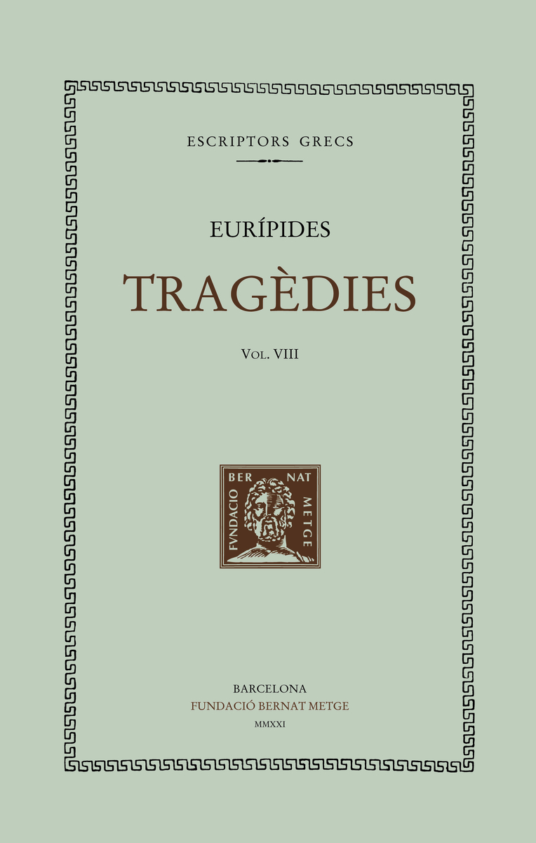 Tragèdies vol. VIII: portada