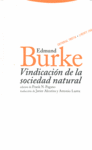 VINDICACIóN DE LA SOCIEDAD NATURAL: portada