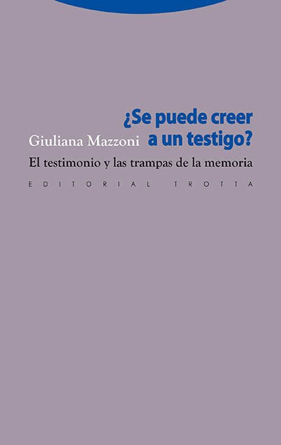 ¿SE PUEDE CREER A UN TESTIGO?: portada