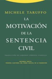 La motivación de la sentencia civil: portada