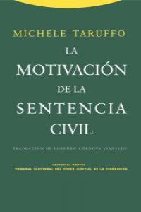 La motivacin de la sentencia civil: portada