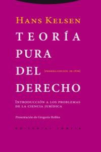 TEORíA PURA DEL DERECHO: portada