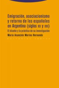 EMIGRACIÓN, ASOCIACIONISMO Y RETORNO DE LOS ESPAÑOLES EN ARG: portada