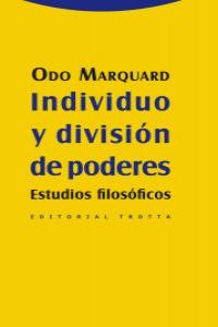 INDIVIDUO Y DIVISIÓN DE PODERES: portada
