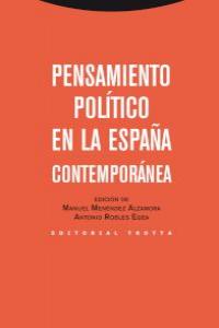 PENSAMIENTO POLíTICO EN LA ESPAñA CONTEMPORáNEA: portada