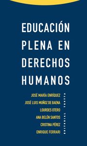 EDUCACIóN PLENA EN DERECHOS HUMANOS: portada