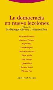 LA DEMOCRACIA EN NUEVE LECCIONES: portada