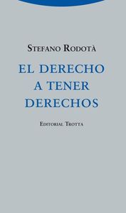 El derecho a tener derechos: portada