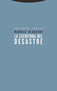 La escritura del desastre: portada