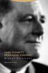 Carl Schmitt pensador español: portada
