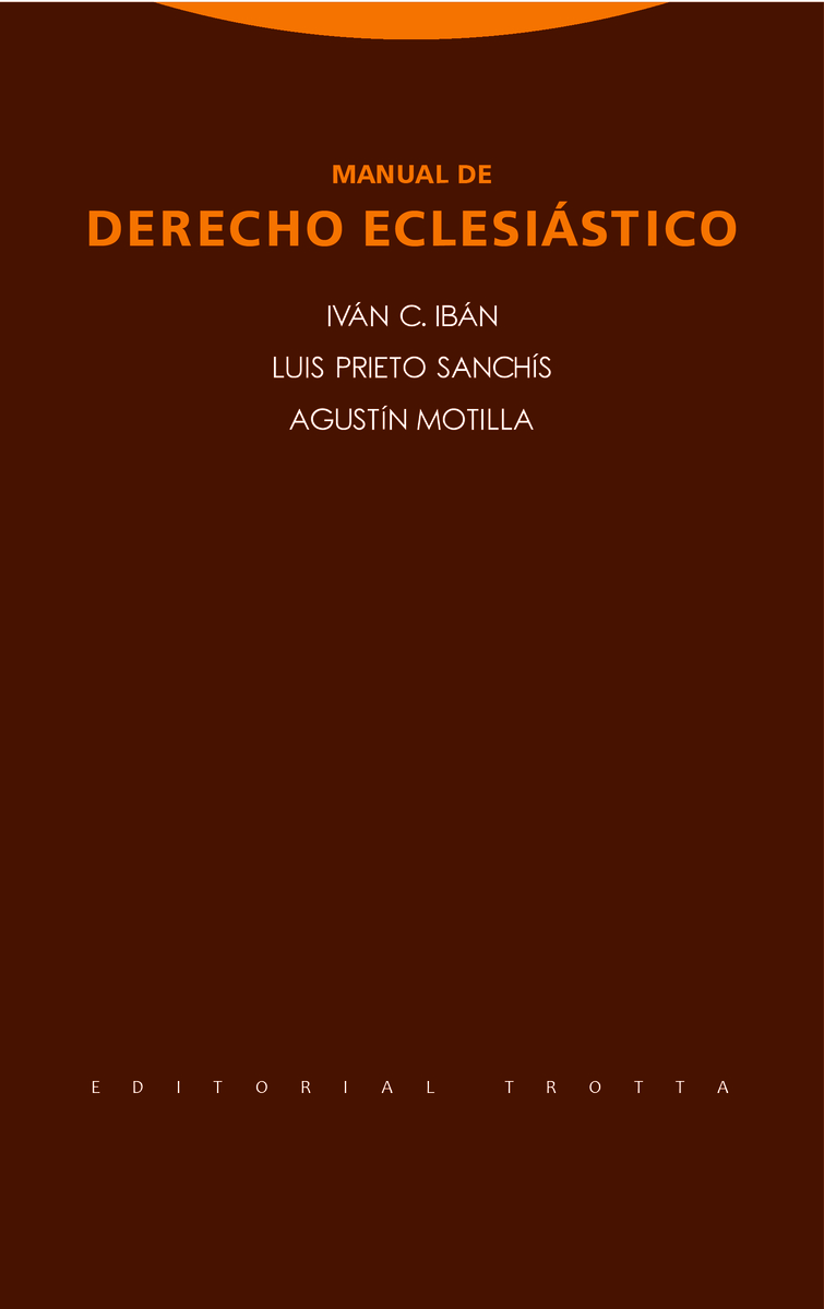 Manual de Derecho Eclesiástico: portada