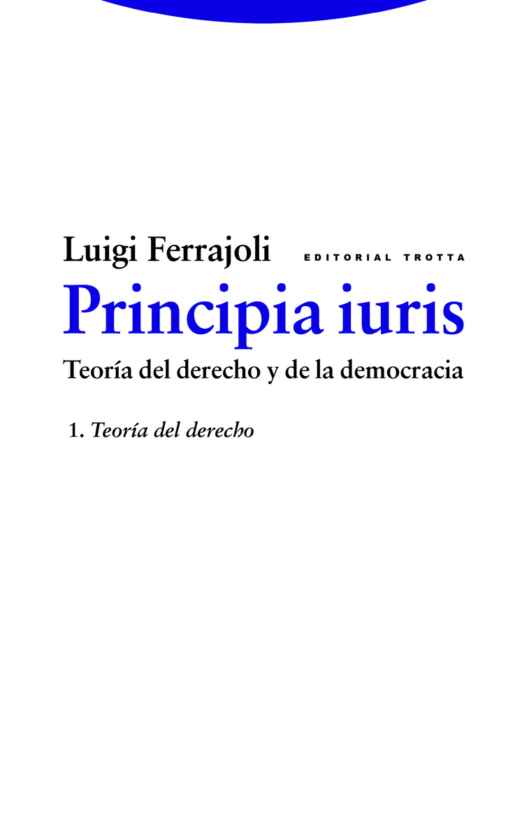 Principia iuris. Teora del derecho y de la democracia: portada