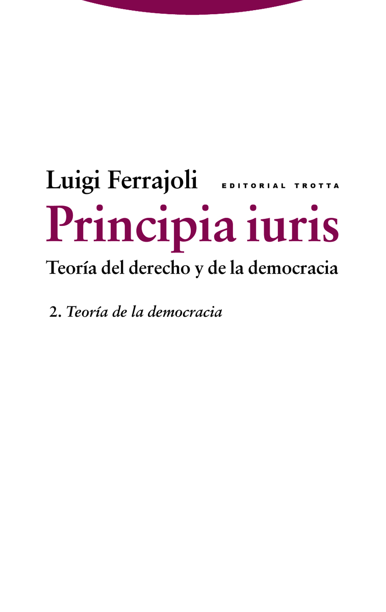 Principia iuris. Teora del derecho y de la democracia: portada