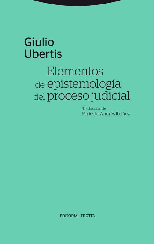 Elementos de epistemologa del proceso judicial: portada