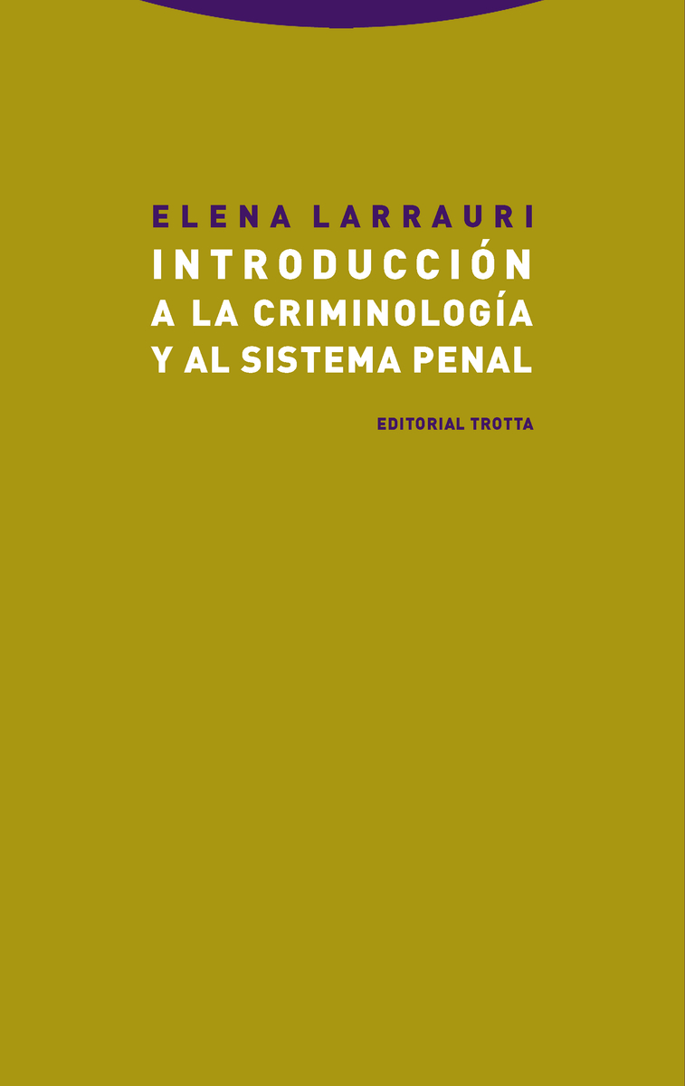 Introduccin a la criminologa y al sistema penal (NE): portada