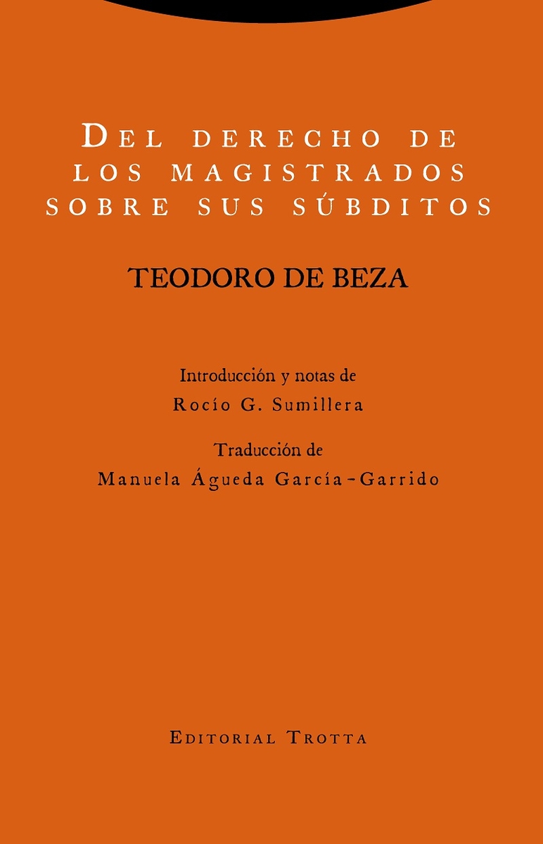 Del derecho de los magistrados sobre sus súbditos: portada