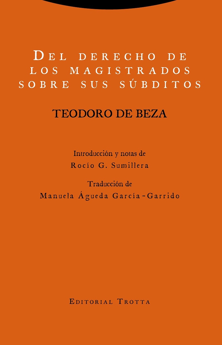 Del derecho de los magistrados sobre sus sbditos: portada