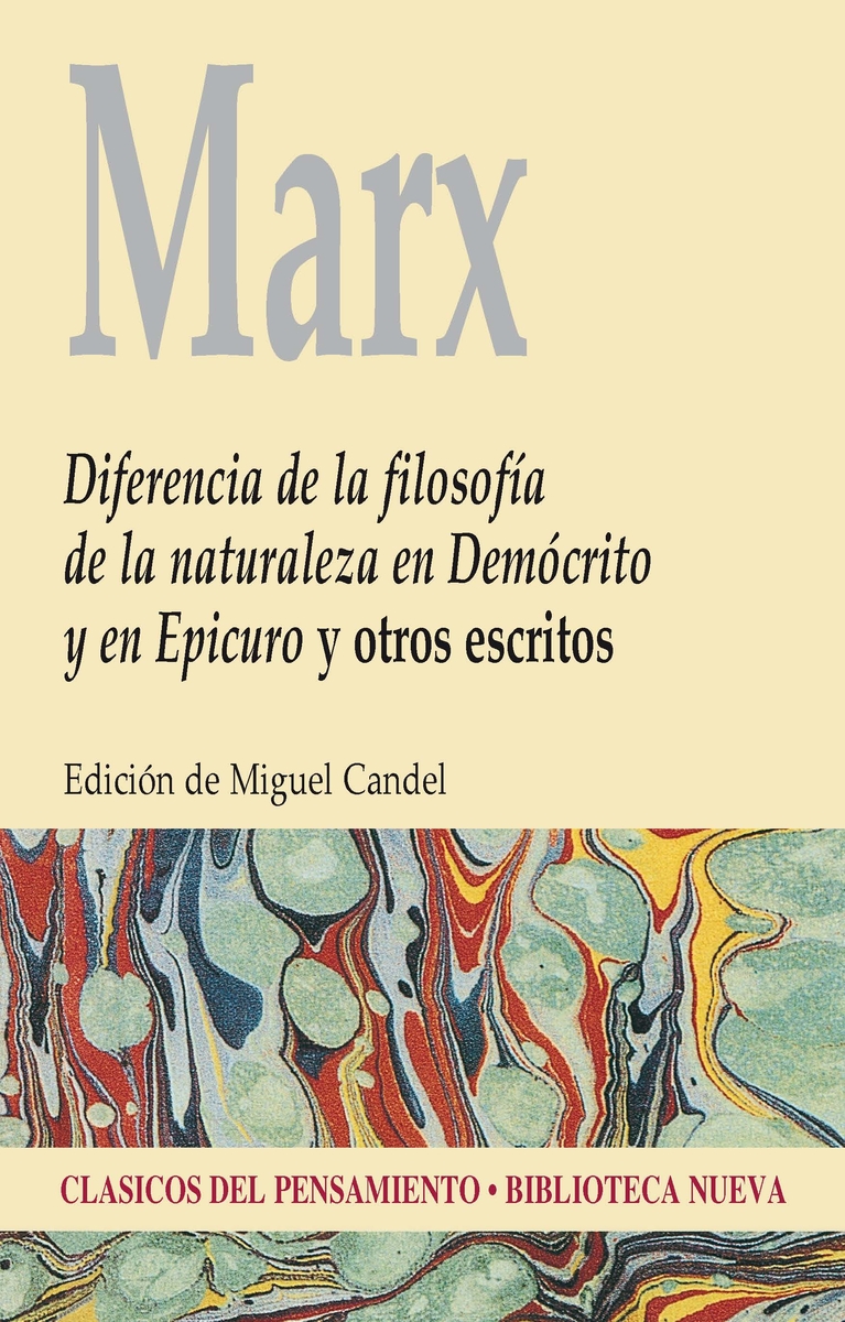 DIFERENCIA DE LA FILOSOFÍA DE LA NATURALEZA: portada