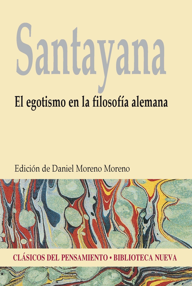 EGOTISMO EN LA FILOSOFÍA ALEMANA, EL: portada
