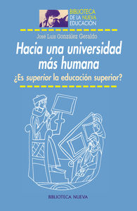 HACIA UNA UNIVERSIDAD MÁS HUMANA: portada