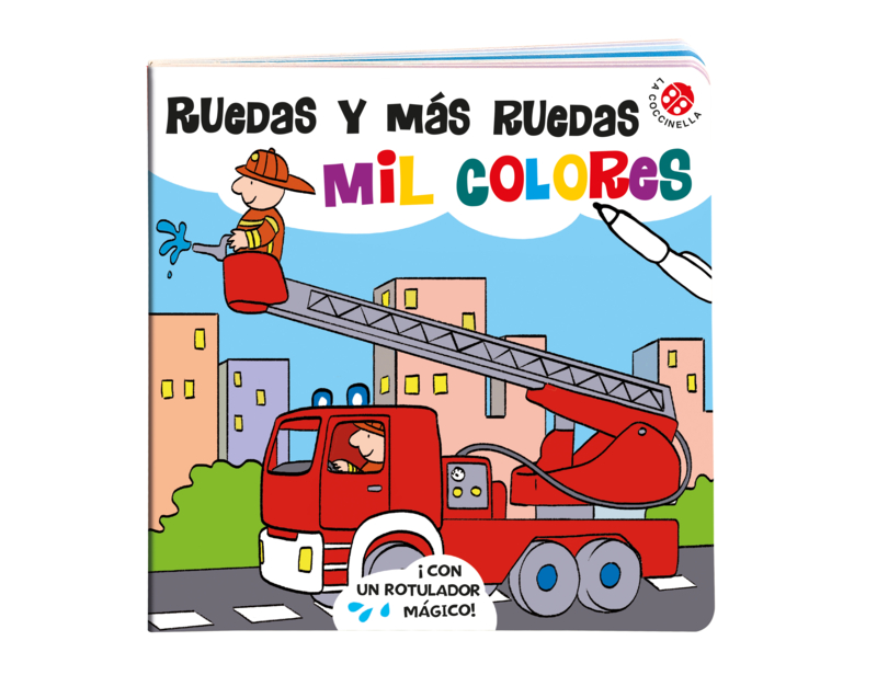 Ruedas y más ruedas: Mil colores: portada