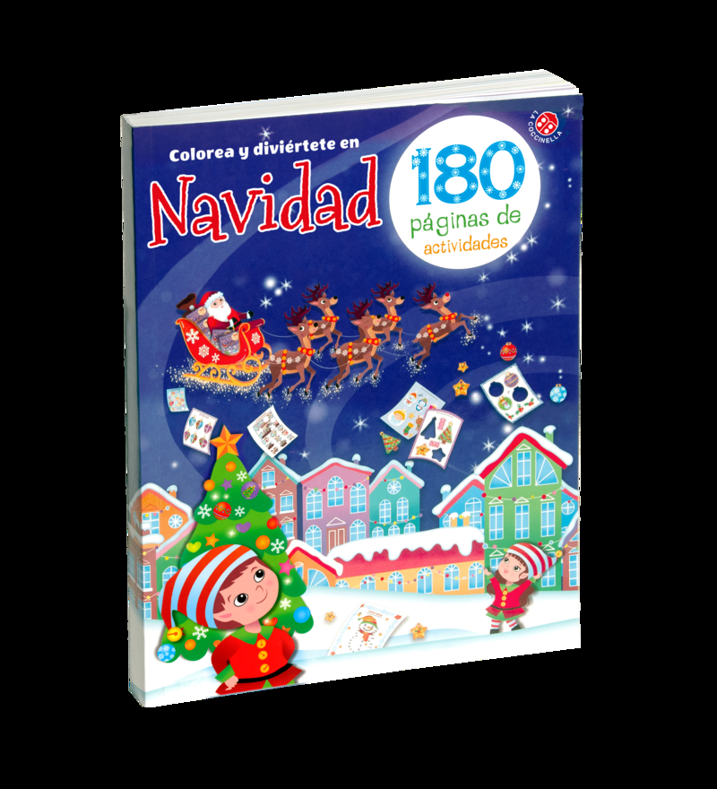 Colorea y diviértete en Navidad: portada