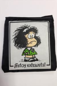 BOLSA PLEGABLE MAFALDA ESTOY EXHAUSTA: portada